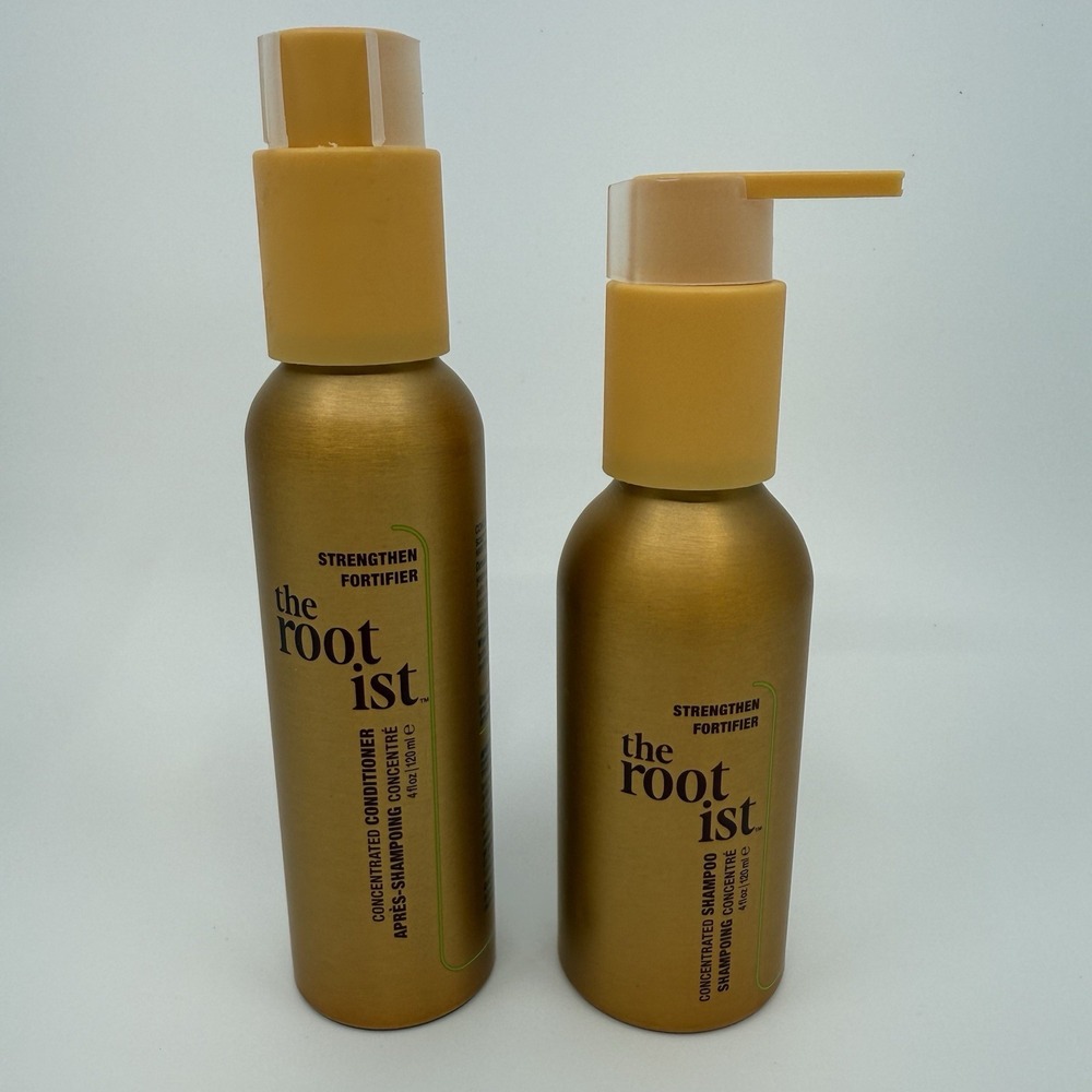 THE ROOTIST Strengthen Concentrated Shampoo & Conditioner - 4 Oz Each - NEW